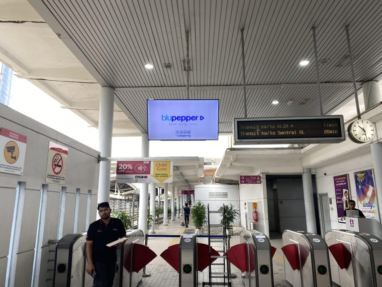 digital signage installer and supplier in malaysia KLIA ERL